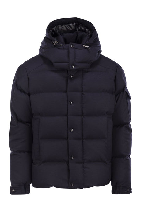 MONCLER Men's Short Flannel Duvet Jacket