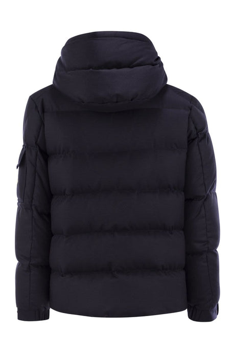 MONCLER Men's Short Flannel Duvet Jacket