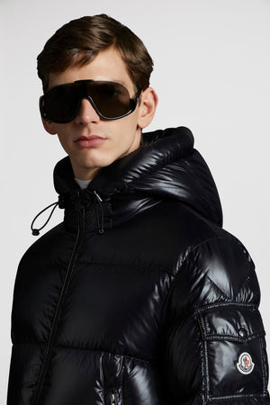 MONCLER Men's Ecrins Leather Jacket for FW24