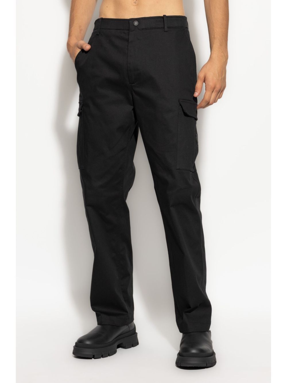 MONCLER Cargo Trousers with Flap Pockets for Men