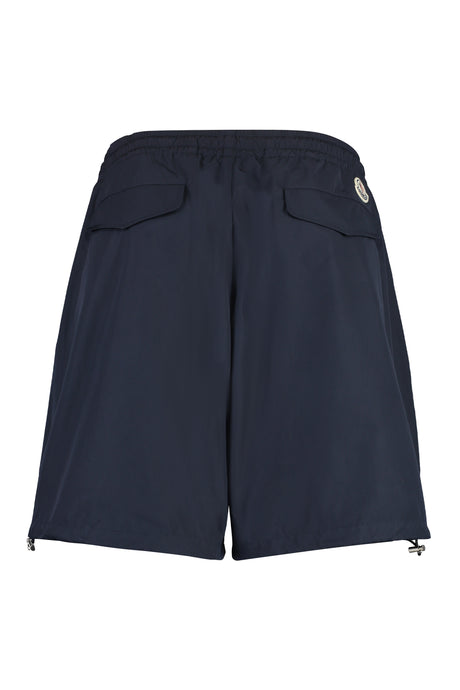 MONCLER Men's Adjustable Nylon Mini Shorts