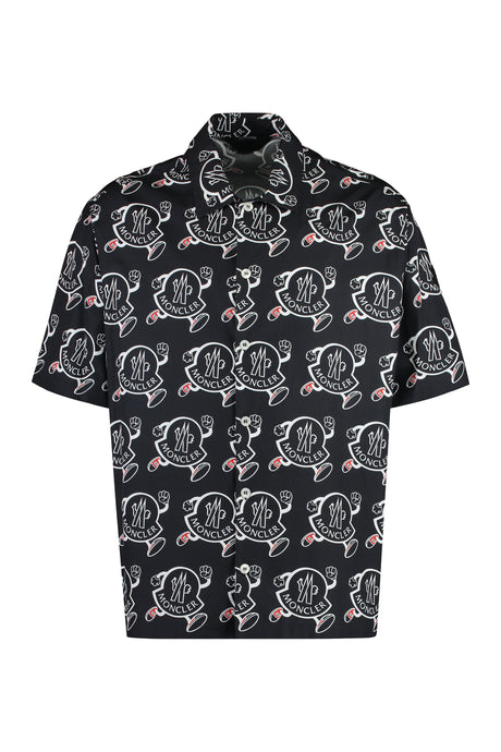 MONCLER All Over Print Cotton Shirt for Men - FW24 Collection