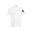 MONCLER Essential White Polo Shirt