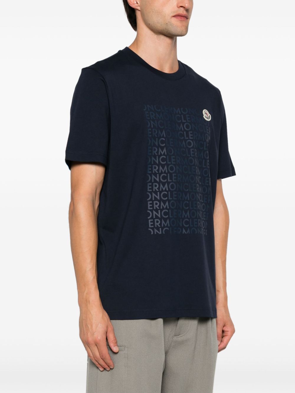 MONCLER Classic Mini Grey T-Shirt for Men