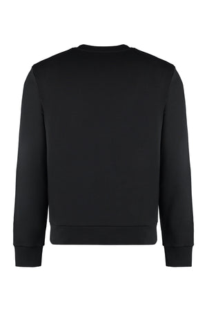 MONCLER Essential Black Cotton Pullover