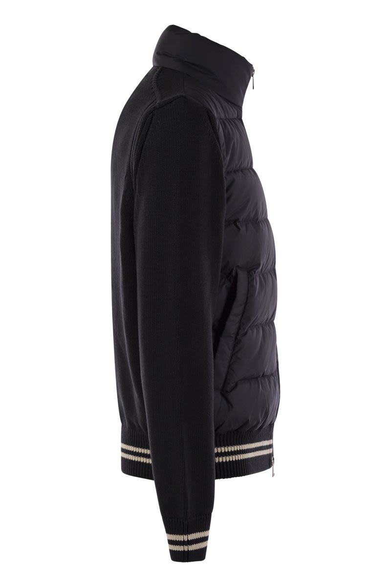 MONCLER Luxury Velvet Cotton Padded Cardigan