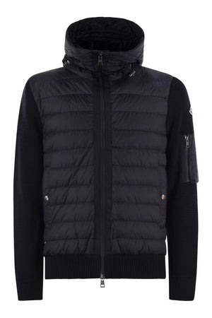 MONCLER Luxury Padded Zip-Up Hooded Cardigan