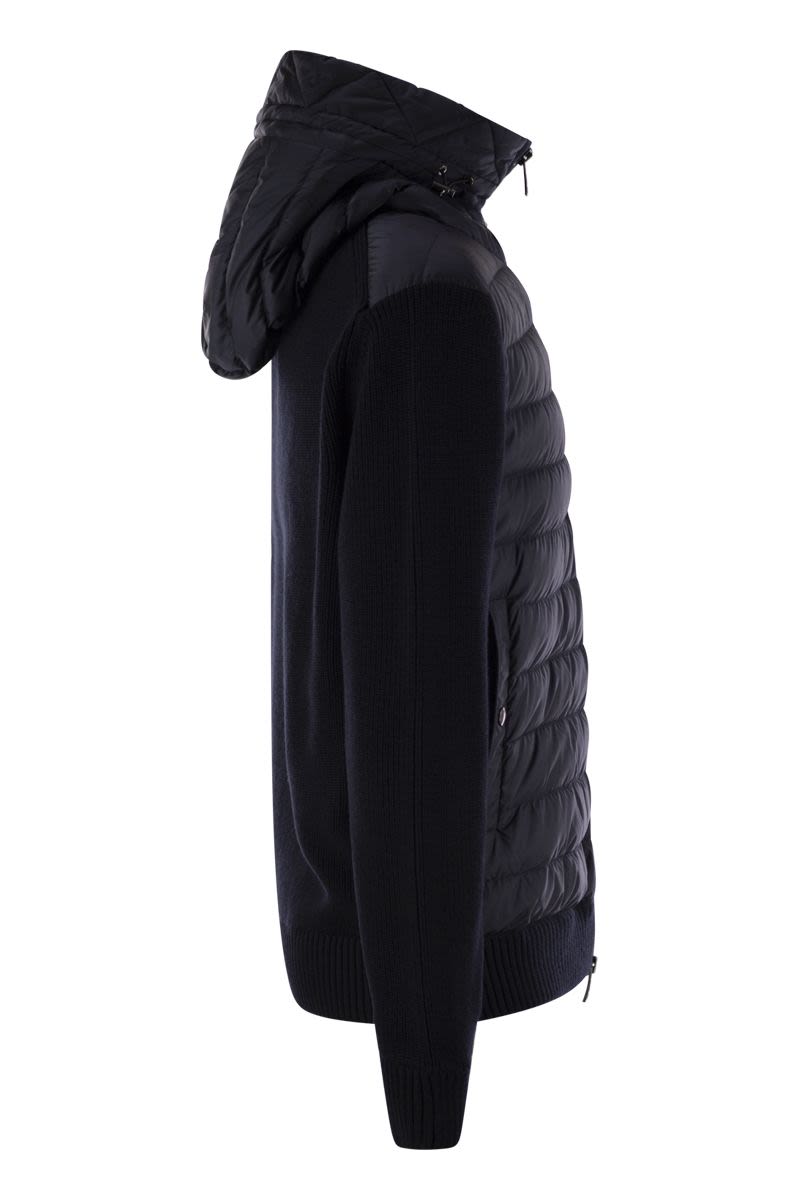 MONCLER Luxury Padded Zip-Up Hooded Cardigan