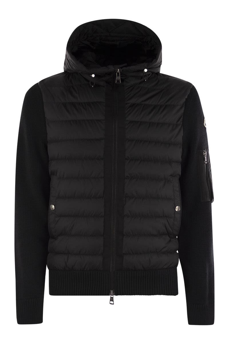 MONCLER Luxury Padded Zip-Up Hooded Cardigan