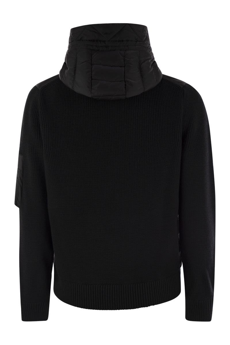 MONCLER Luxury Padded Zip-Up Hooded Cardigan