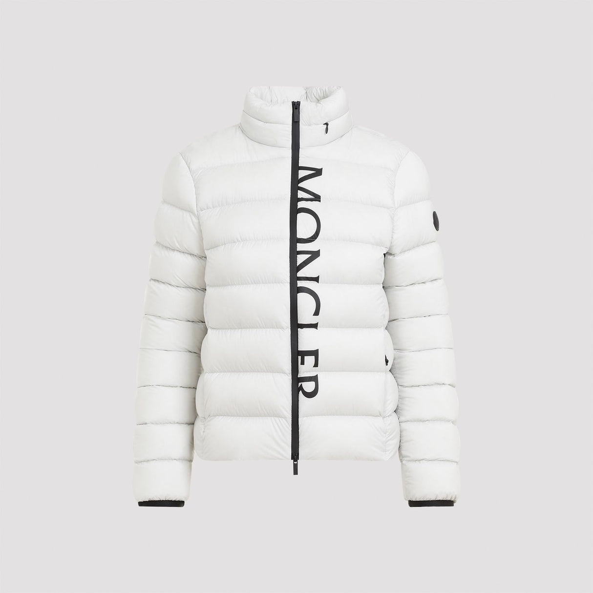 MONCLER Elegant Grey Feather Down Jacket for Women