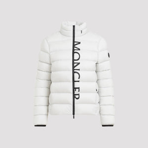 MONCLER Elegant Grey Feather Down Jacket for Women