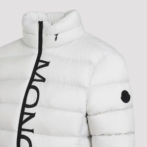 MONCLER Elegant Grey Feather Down Jacket for Women