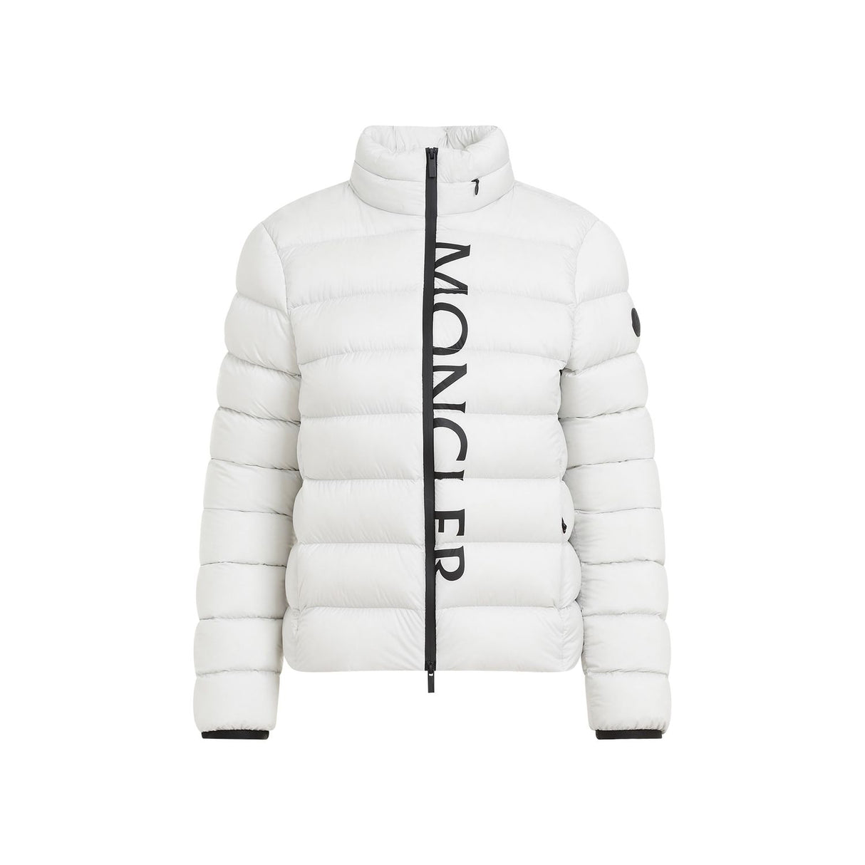 MONCLER Elegant Grey Feather Down Jacket for Women