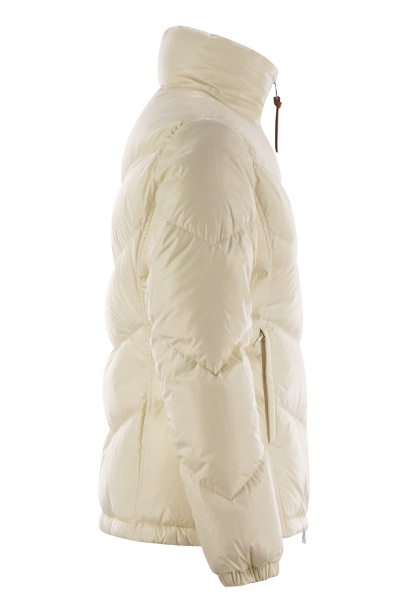 MONCLER Chic Mini Down Jacket with Flared Silhouette