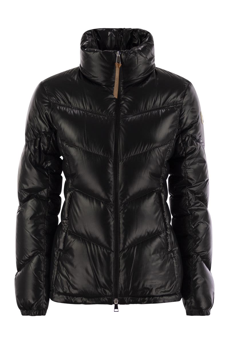 MONCLER Chic Mini Down Jacket with Flared Silhouette