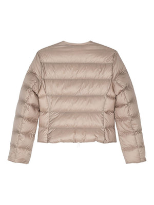 MONCLER Elegant Wool Mini Jacket with Nylon Lining