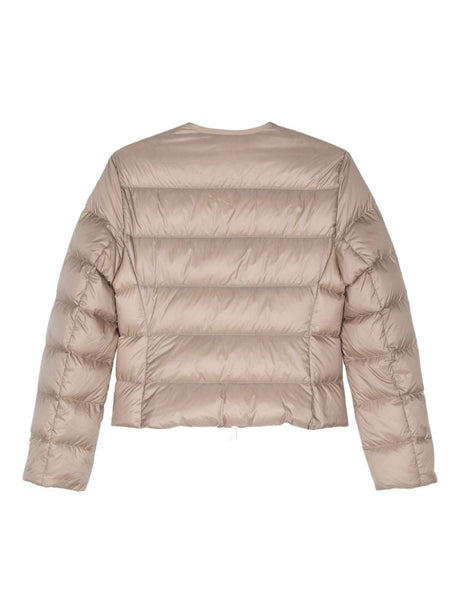 MONCLER Elegant Wool Mini Jacket with Nylon Lining