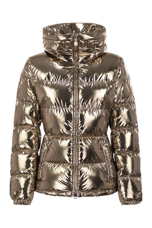 MONCLER Women's Metallic Mini Hooded Down Jacket