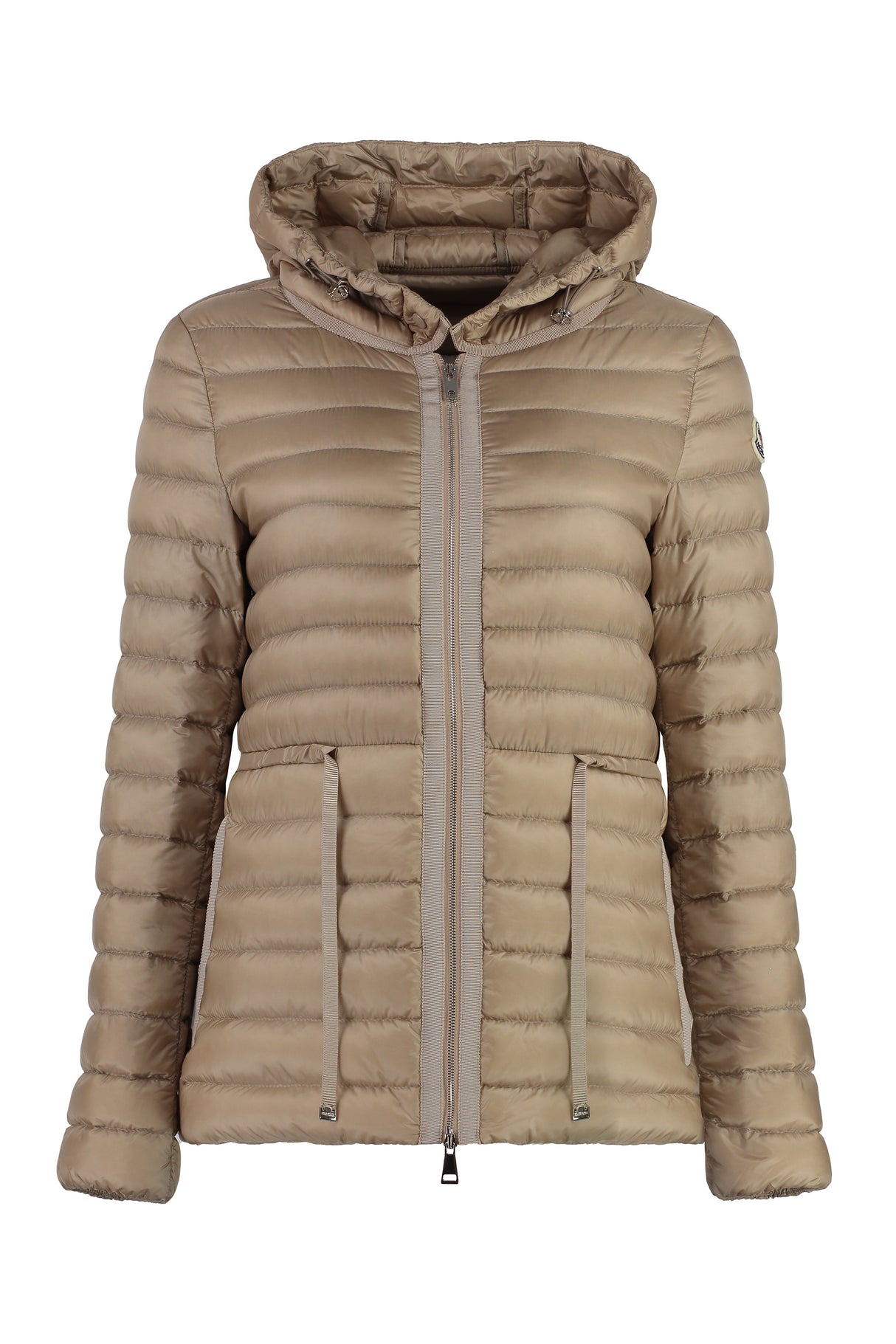 MONCLER Elegant Short Down Jacket with Adjustable Waist