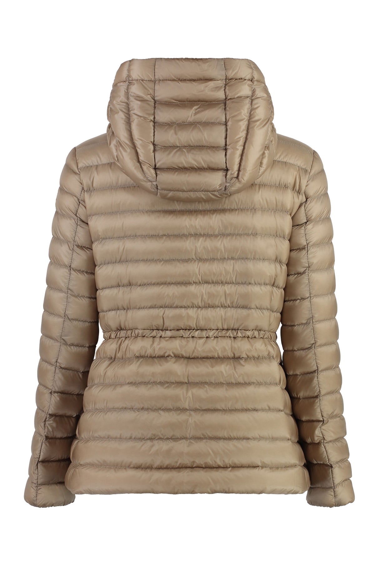 MONCLER Elegant Short Down Jacket with Adjustable Waist