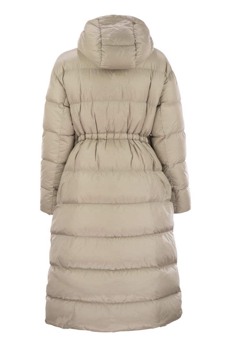 MONCLER Reversible Long Down Jacket