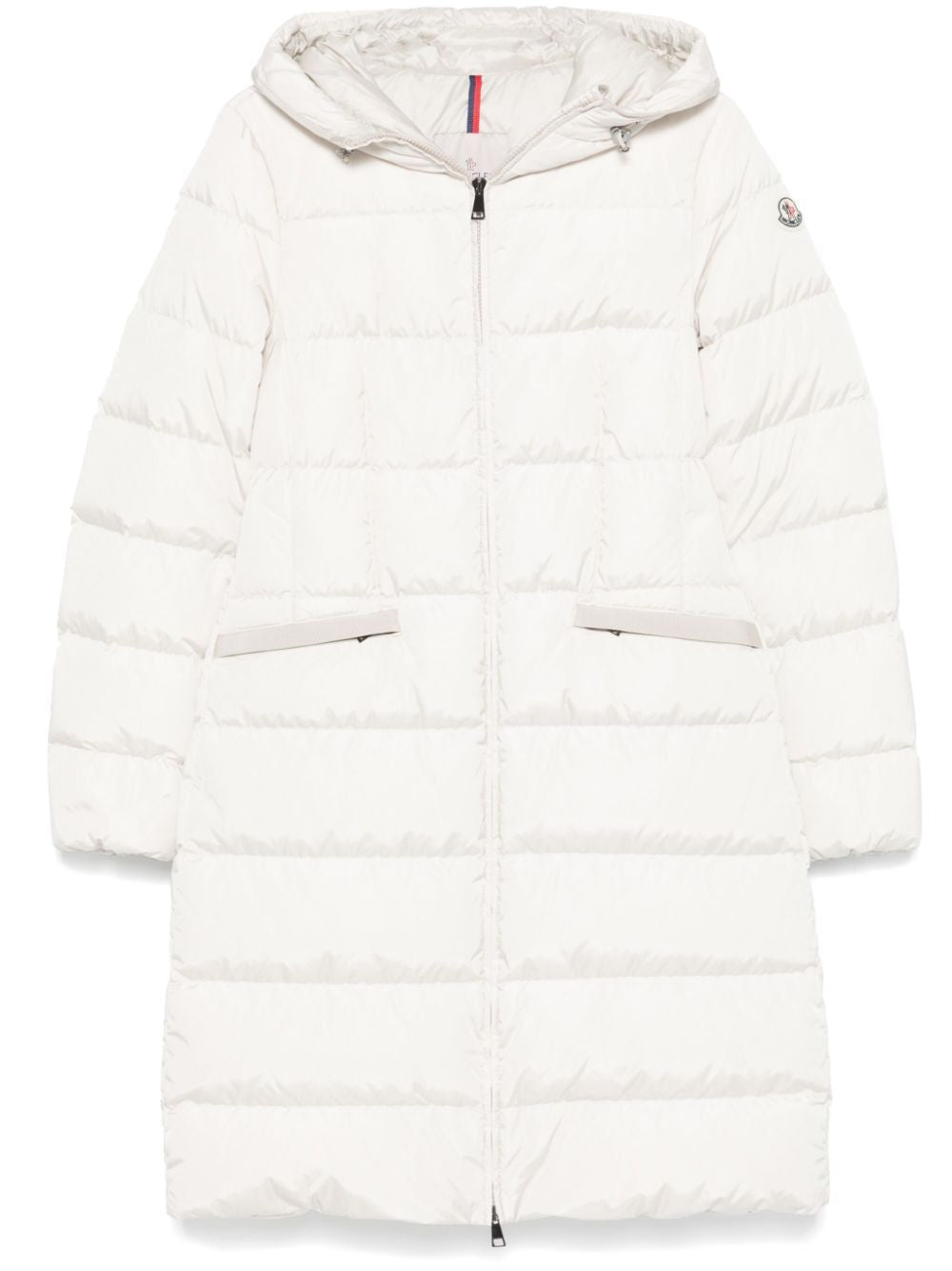 MONCLER Lightweight Beige Hooded Jacket for Women - Fall/Winter 2024