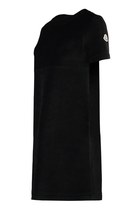 MONCLER Velvet Flared Hem Dress