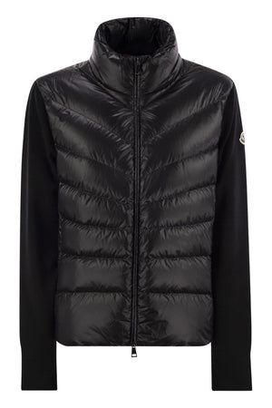 MONCLER Luxury Padded Wool Cardigan