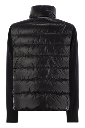 MONCLER Luxury Padded Wool Cardigan