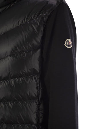 MONCLER Luxury Padded Wool Cardigan