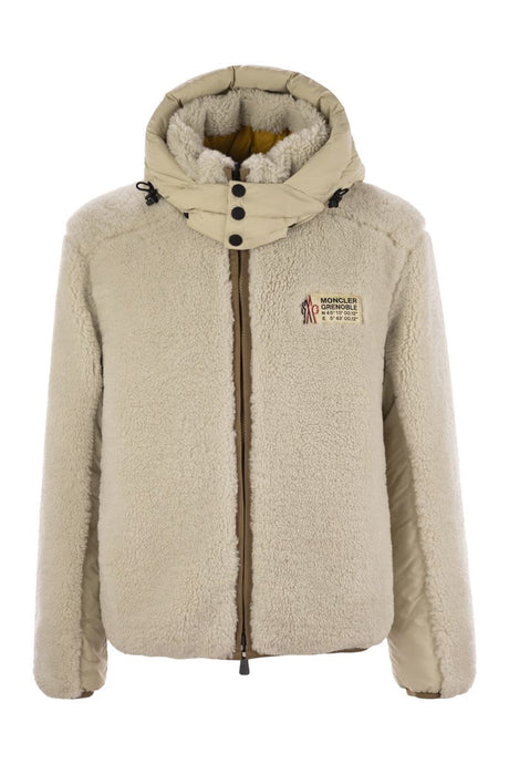 MONCLER GRENOBLE Reversible Short Down Jacket in Teddy - Men’s Mini