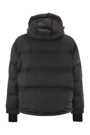 MONCLER GRENOBLE Men's Technical Ski Down Jacket with Removable Hood