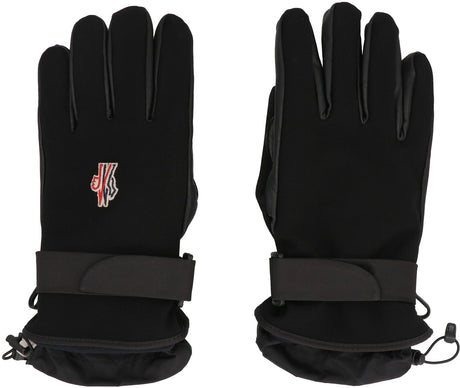 MONCLER GRENOBLE Men's Padded Gloves with Leather Inserts