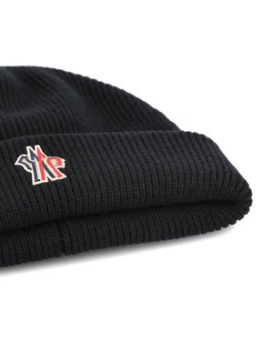 MONCLER Men's Classic Winter Hat - 100% Virgin Wool