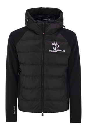 MONCLER GRENOBLE PADDED SWEATSHIRT WITH ZIP