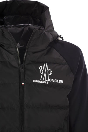 MONCLER GRENOBLE PADDED SWEATSHIRT WITH ZIP