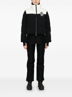 MONCLER GRENOBLE Women's Stennes Mini Bomber Jacket - Black & White Logo