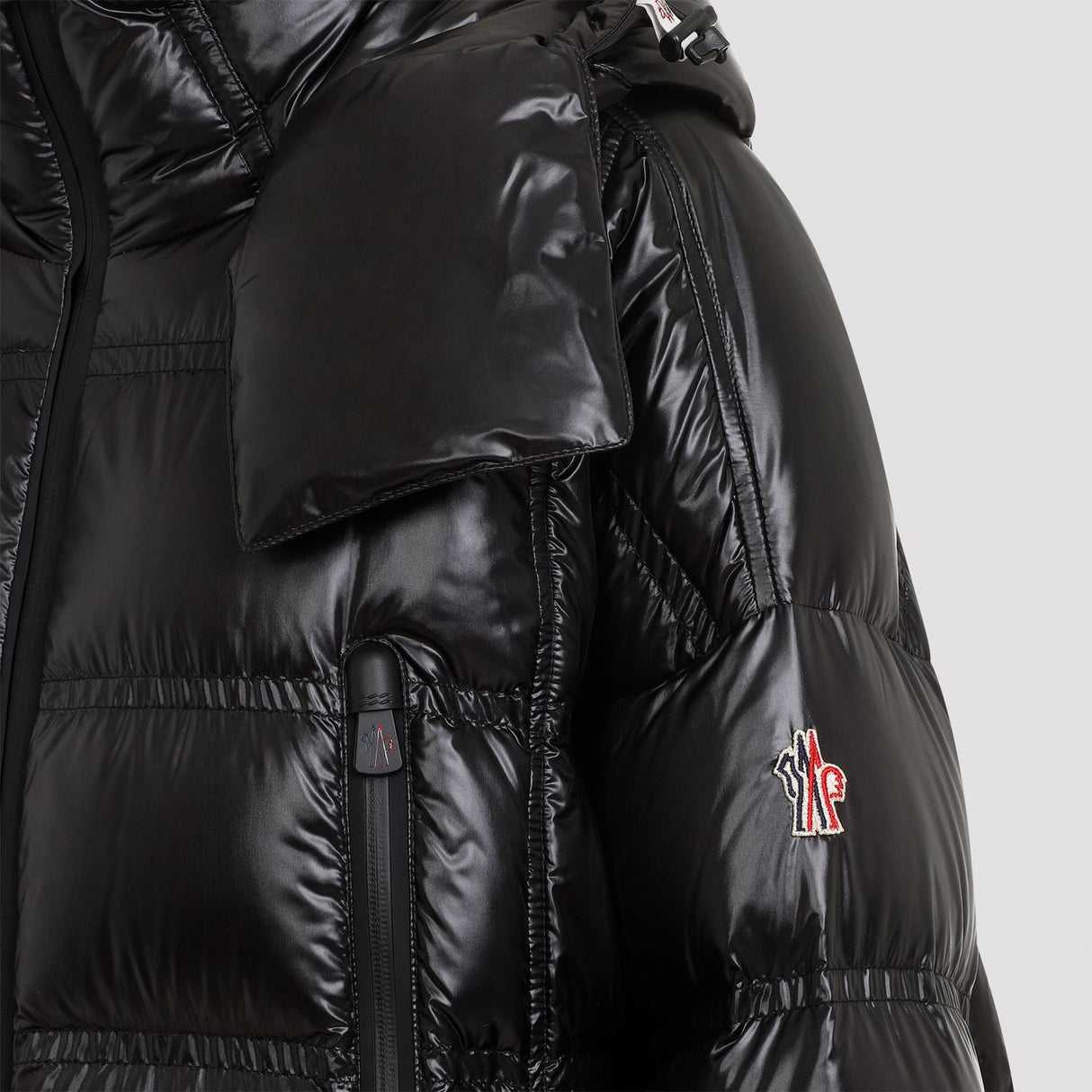 MONCLER GRENOBLE Elegant Long Parka with Feather Down