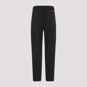 MONCLER GRENOBLE Elegant Stretch Polyamide Trousers in Black