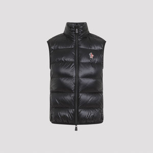 MONCLER GRENOBLE Chic Black Down-Blend Vest