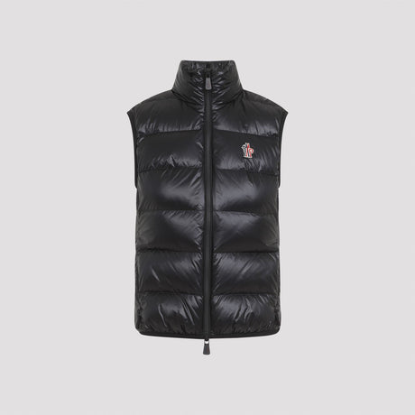 MONCLER GRENOBLE Chic Black Down-Blend Vest