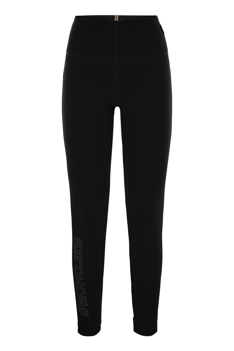 MONCLER GRENOBLE High-Performance Active Leggings with Zip Pocket