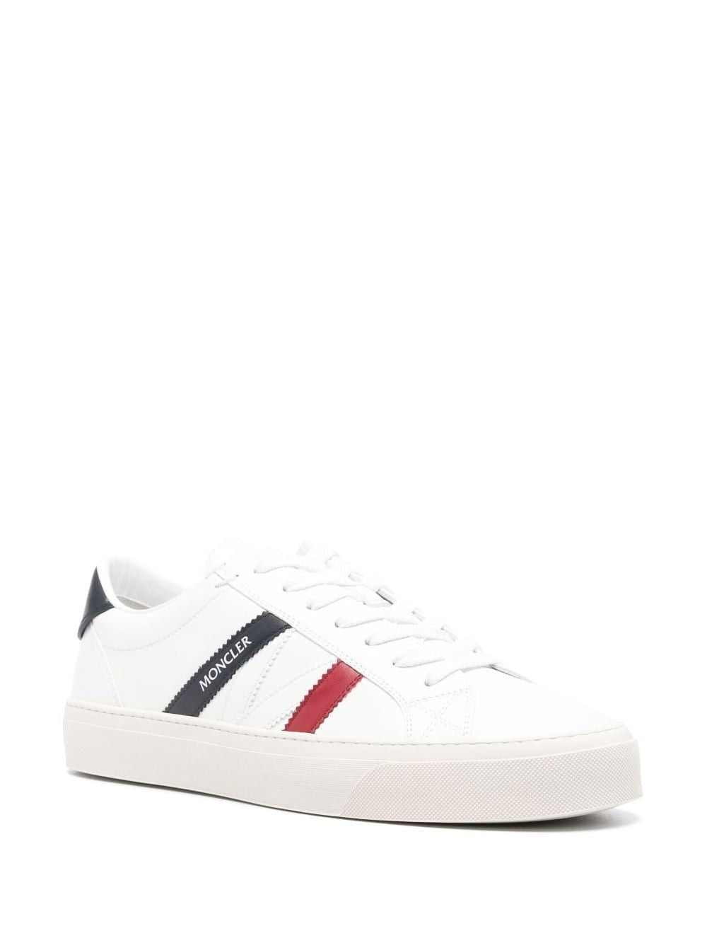 MONCLER Sleek Low Top Leather Sneakers