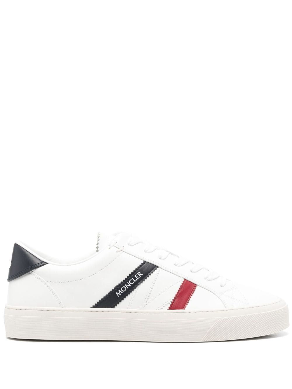 MONCLER Sleek Low Top Leather Sneakers