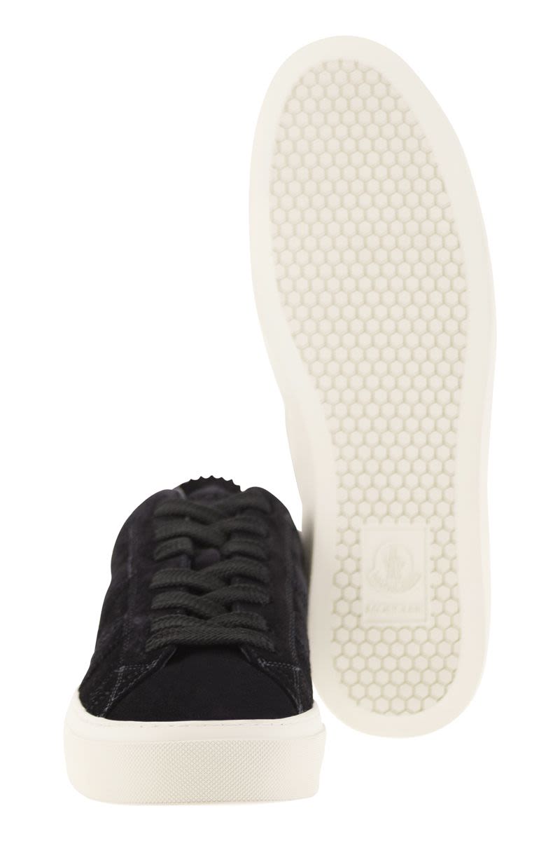 MONCLER Suede Lace-Up Casual Trainers with Cushioned Sole, 3 cm Height