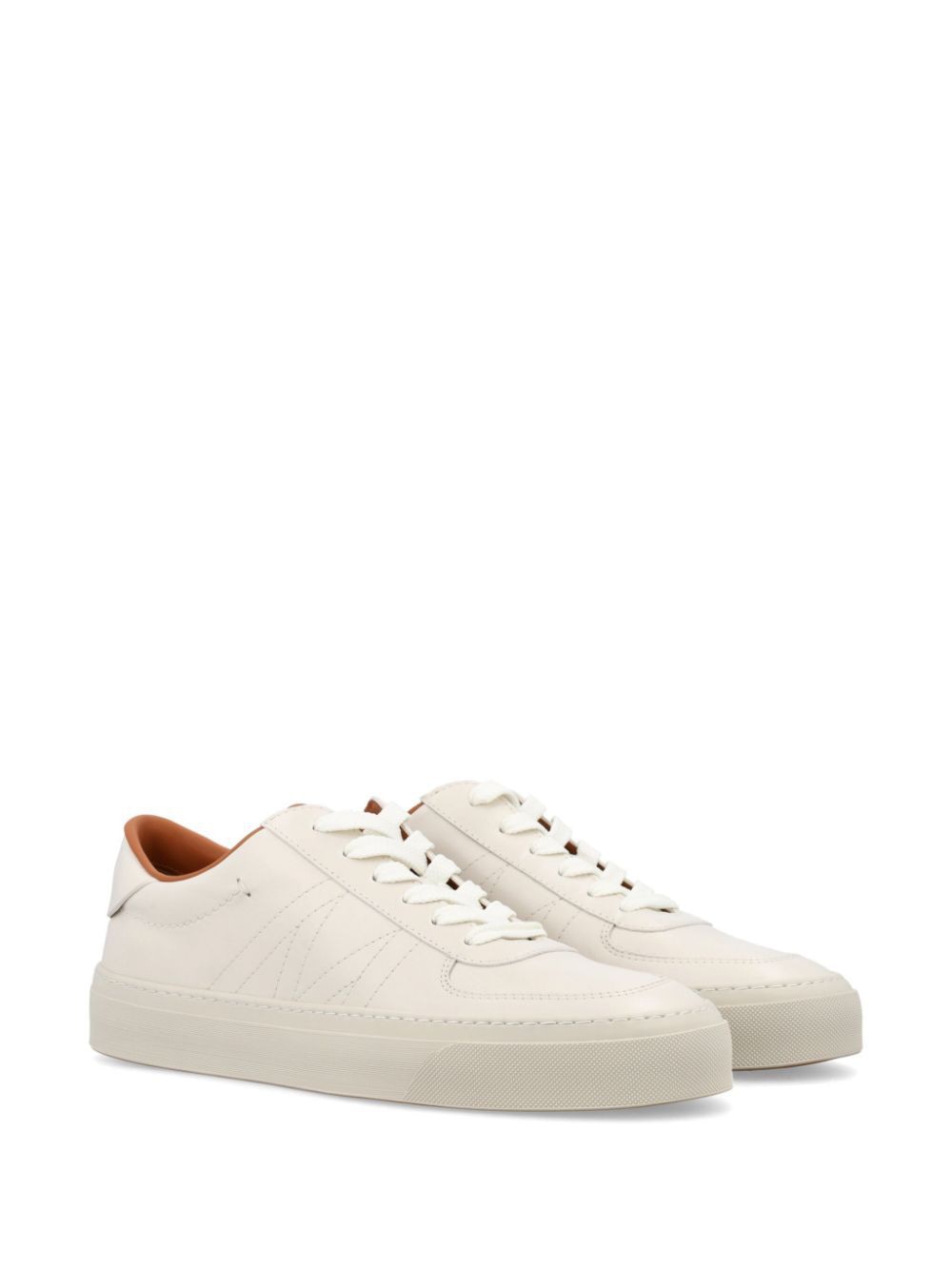 MONCLER Classic Smooth Leather Sneakers with 3CM Sole Height