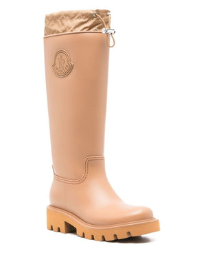 MONCLER Camel High Rain Boot for Women