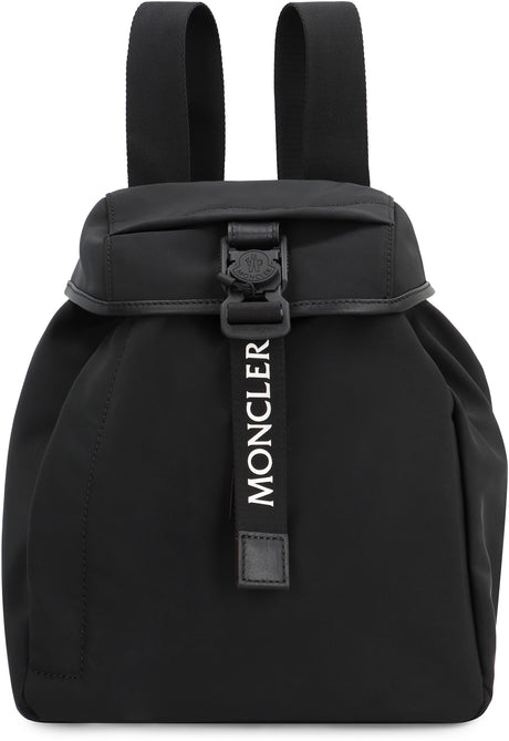 MONCLER Chic Urban Mini Nylon Backpack with Leather Accents - 24x20x14 cm