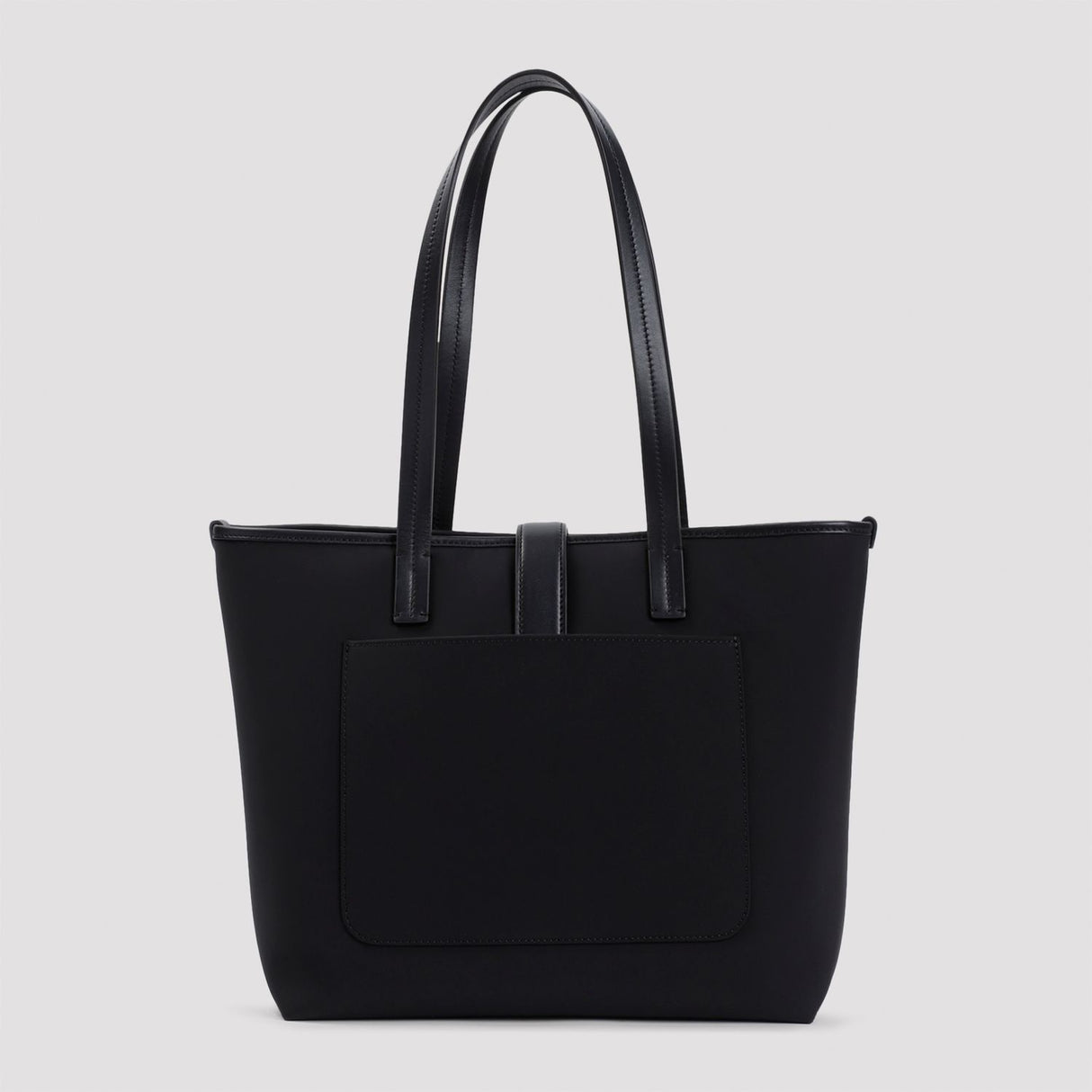 Túi Tote Nylon Cỡ Nhỏ Với Chi Tiết Da 33x28.5x15 cm